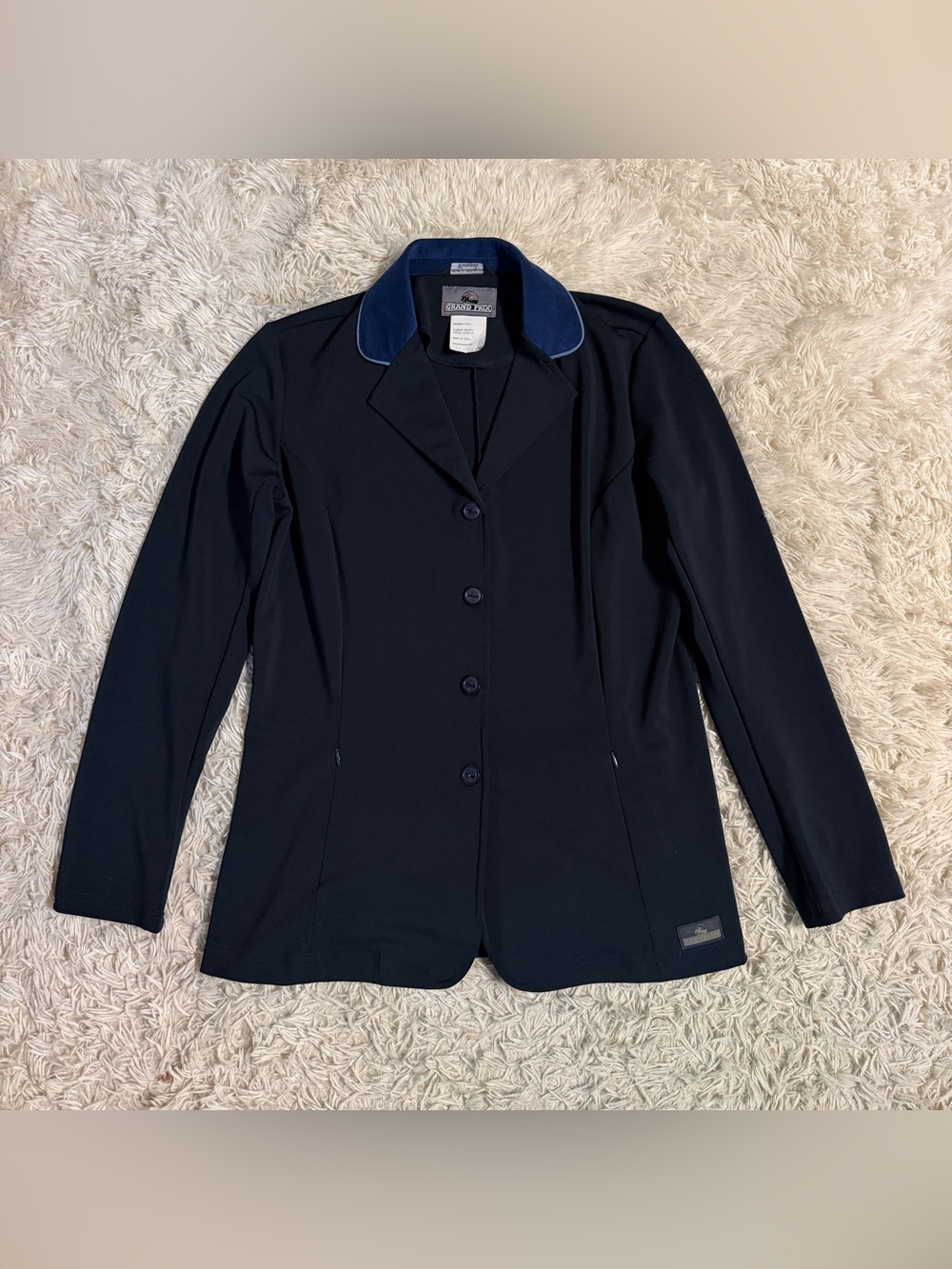 Women’s Size 18T Navy Grand Prix Horseback Riding Show Coat. Good Condition.